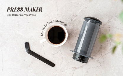 Espresso Portable Coffee Maker French Press Coffee Pot Kitchen Supplies for Aeropress Cafe Press Machine with Filter Paper Kit