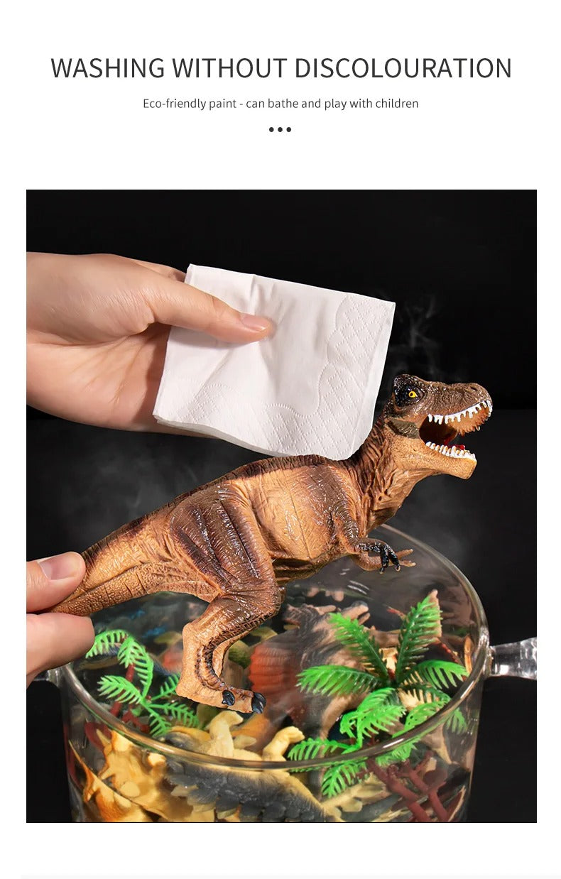 Children Simulation Dinosaur World Toy For Boy Jurassic Models Action Figures PVC Tyrannosaurus Animals Park Kids 3 Years Gift