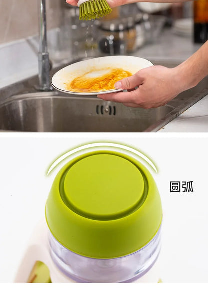 Dish Brush With Soap Dispenser