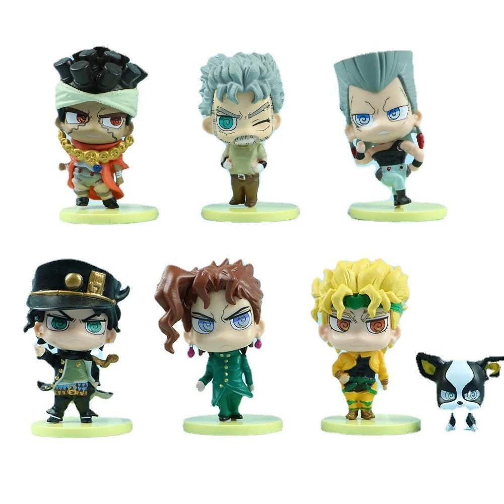 JoJo's Bizarre Adventure Cute Figure Toys 7pcs/set