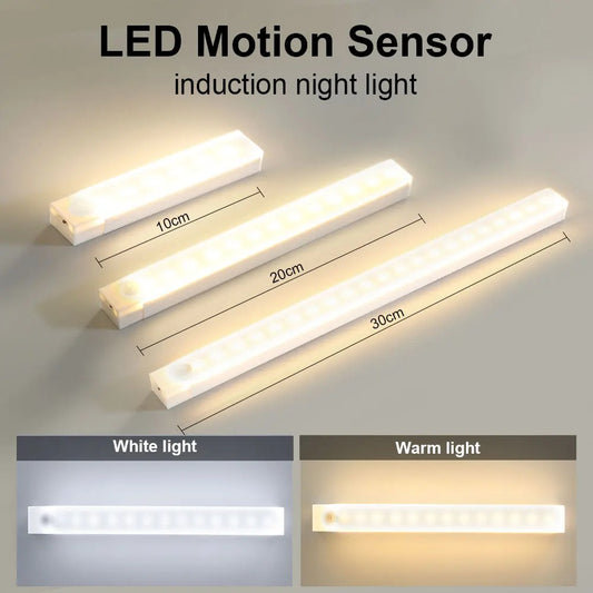 Wireless Motion Sensor Night Lights White LED (Rechargeable)