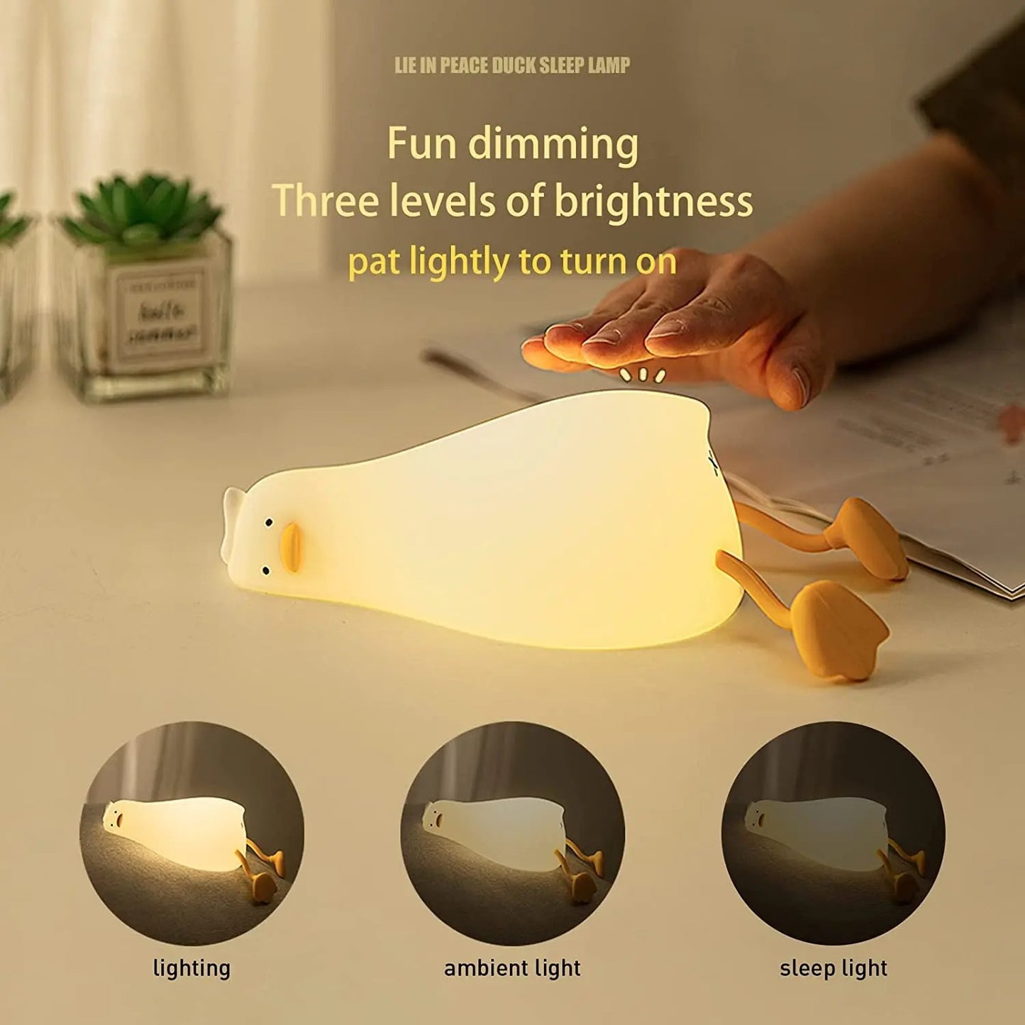 LED Duck Night Light USB Rechargeable