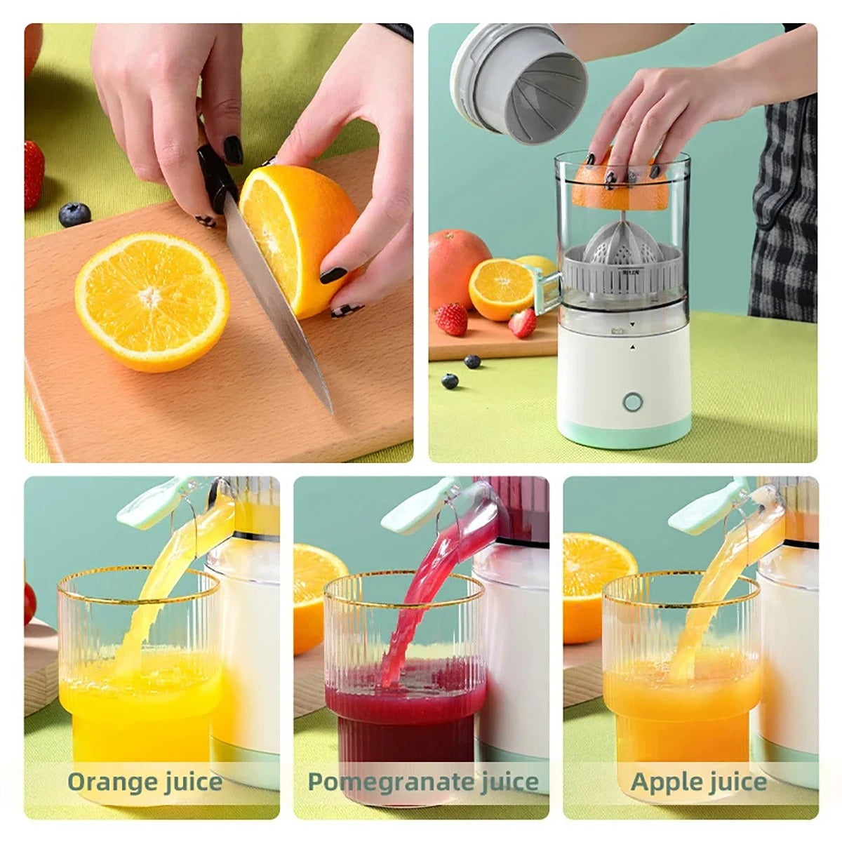 Multi-Function Portable Electric Juicer ( USB Rechargeable)