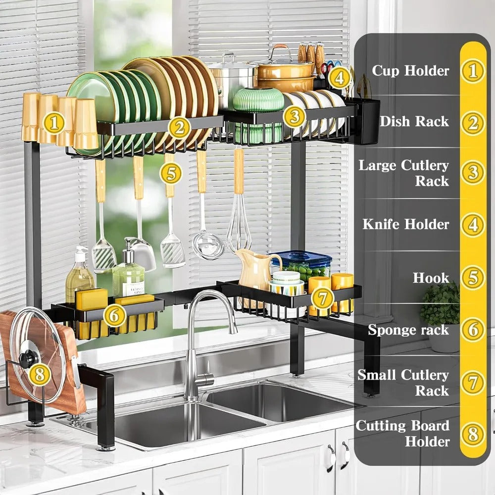 Large Dish Drainer Kitchen Organization