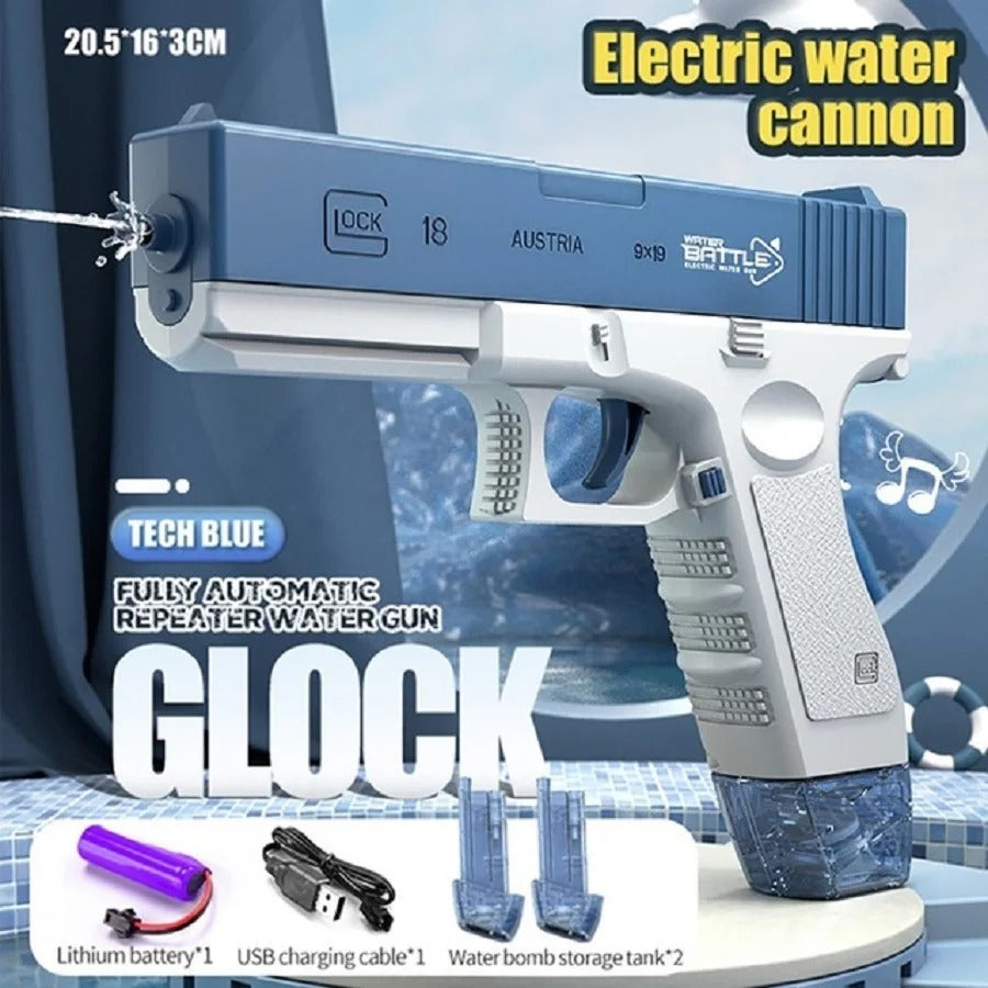 Glock Water Gun Toy Portable Water Gun Automatic Water Spray Gun Toys Electric Burst Water Gun Children Outdoor Water Fight Toys