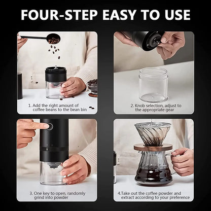 Electric Portable Coffee Grinder TYPE-C USB Charge