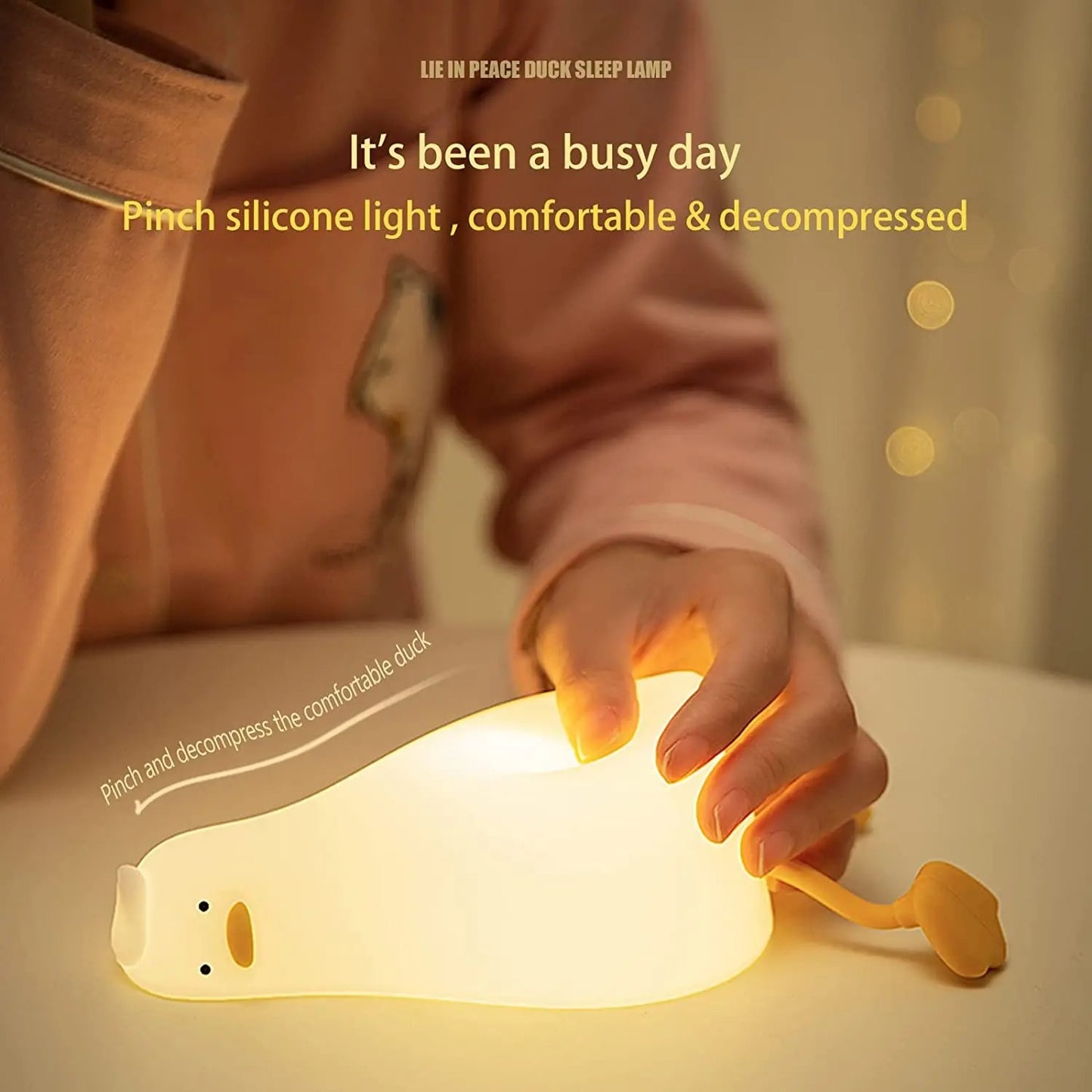 LED Duck Night Light USB Rechargeable