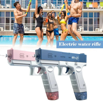 Glock Water Gun Toy Portable Water Gun Automatic Water Spray Gun Toys Electric Burst Water Gun Children Outdoor Water Fight Toys