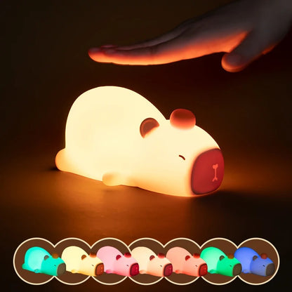 LED Capybara Night Light USB Rechargeable