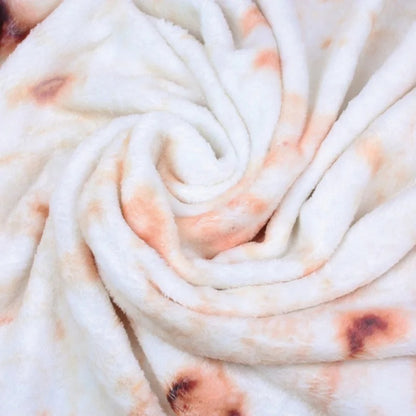 Tortilla Blanket ( Soft and Warm Mexican Tortilla Print Flannel Blanket)